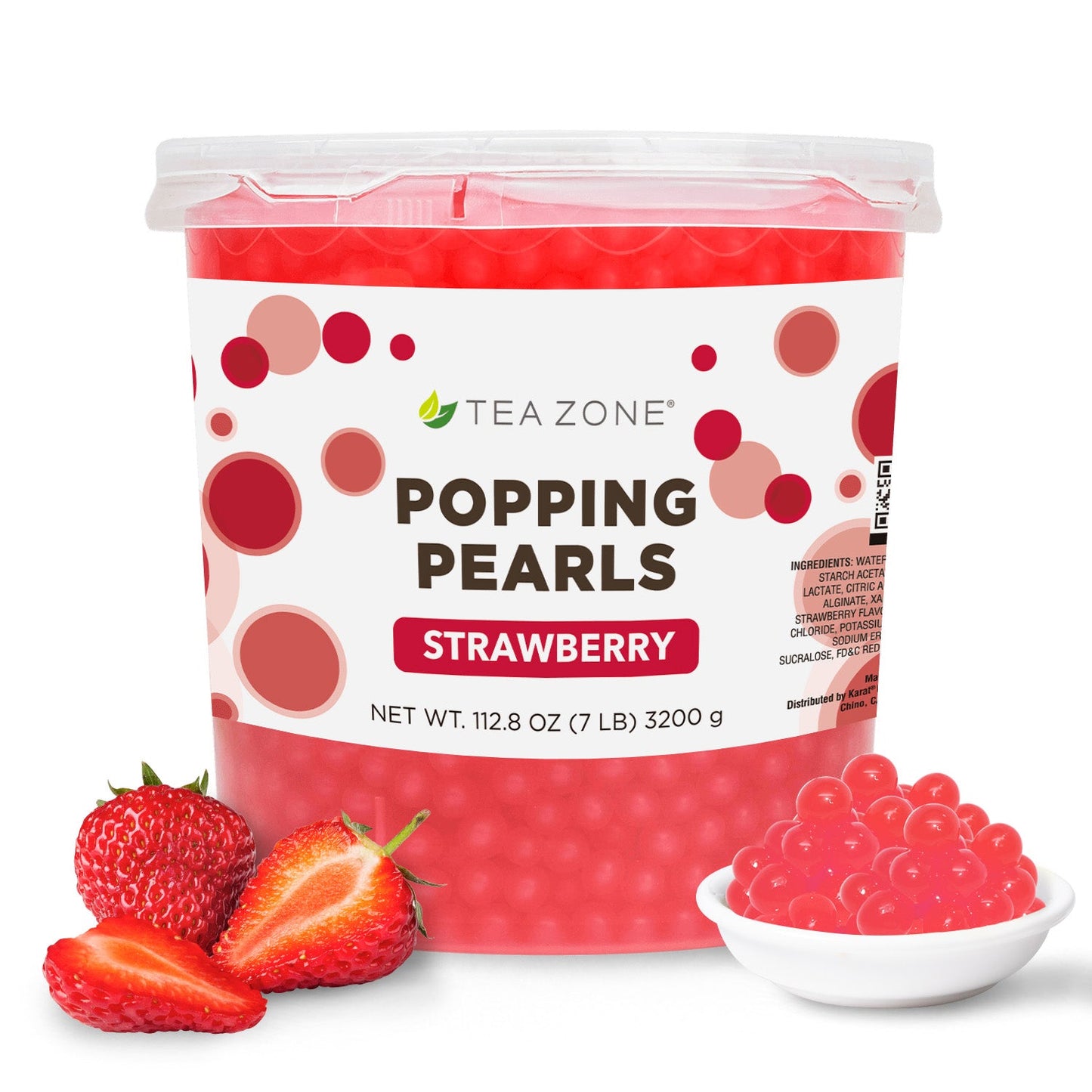 Tea Zone: Popping Pearls (BOBA) - Strawberry