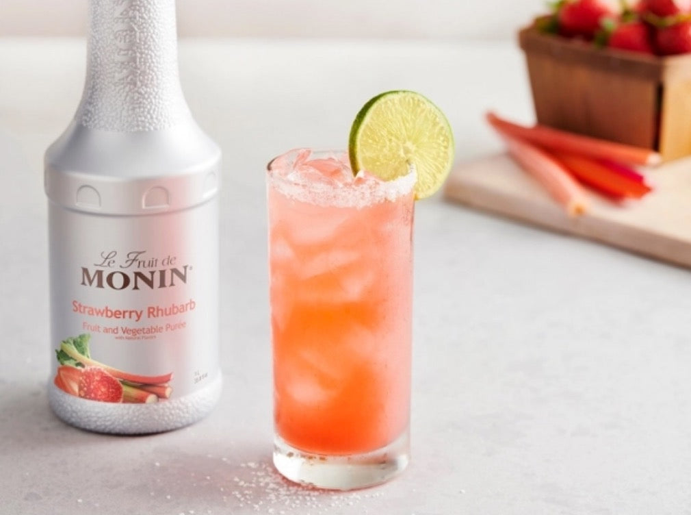 Monin: Strawberry Rhubarb Puree 1 Liter