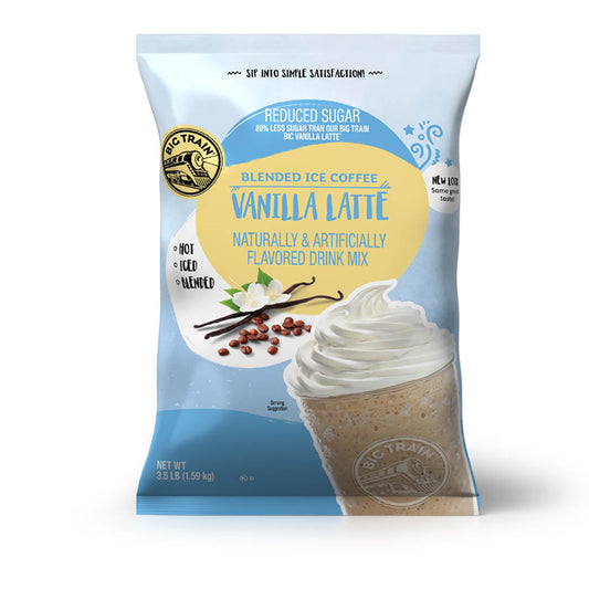 Big Train: Blended Ice Coffee: Vanilla Latte Reduced Sugar