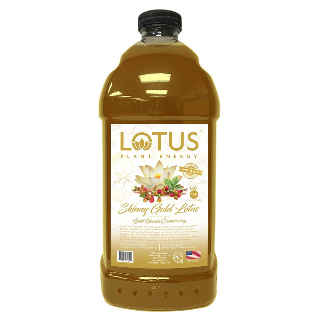 Lotus: Gold SKINNY Lotus 1/2 gal