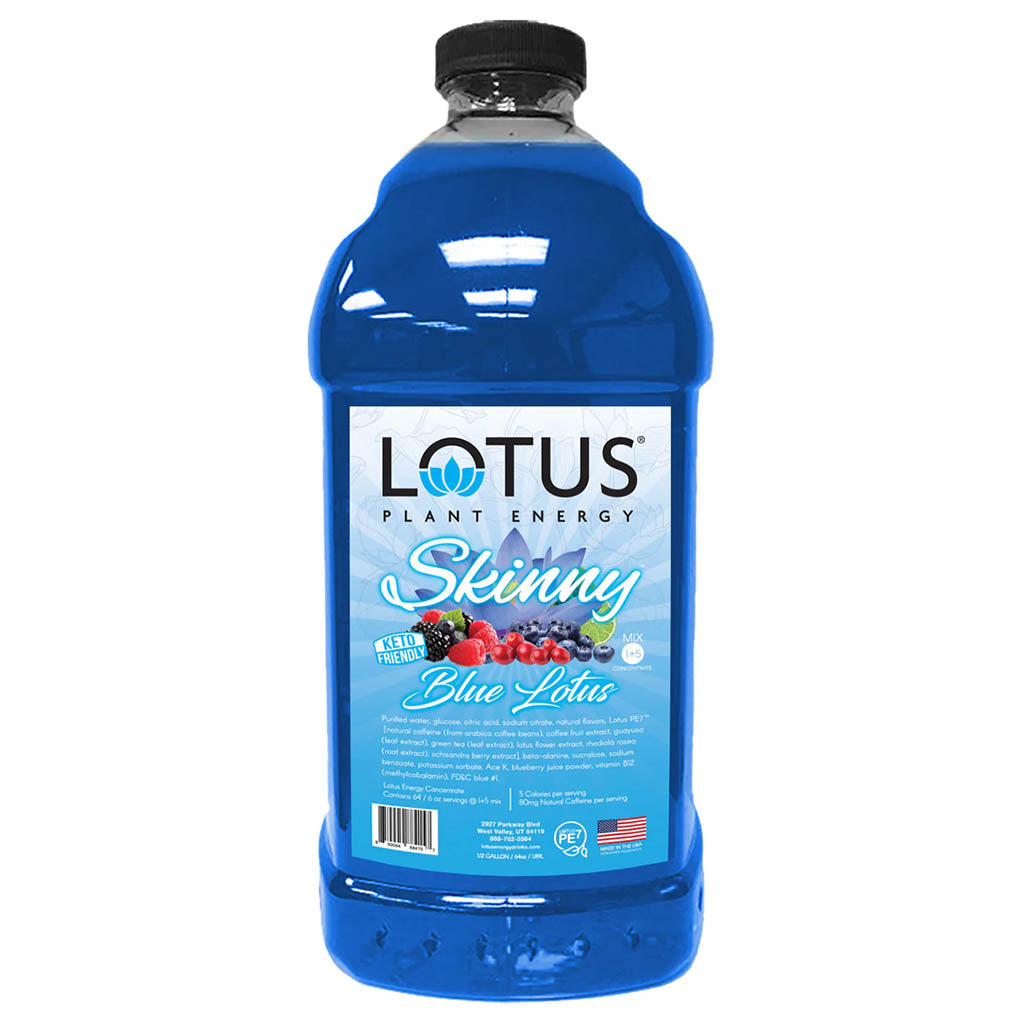 Lotus: Blue SKINNY Lotus 1/2 gal