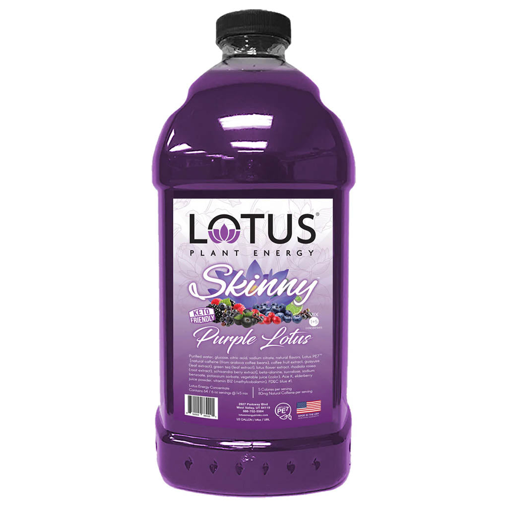 Lotus: Purple SKINNY Lotus 1/2 gal