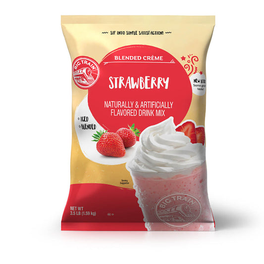 Big Train: Blended Iced Crème Frappes: Strawberry Crème