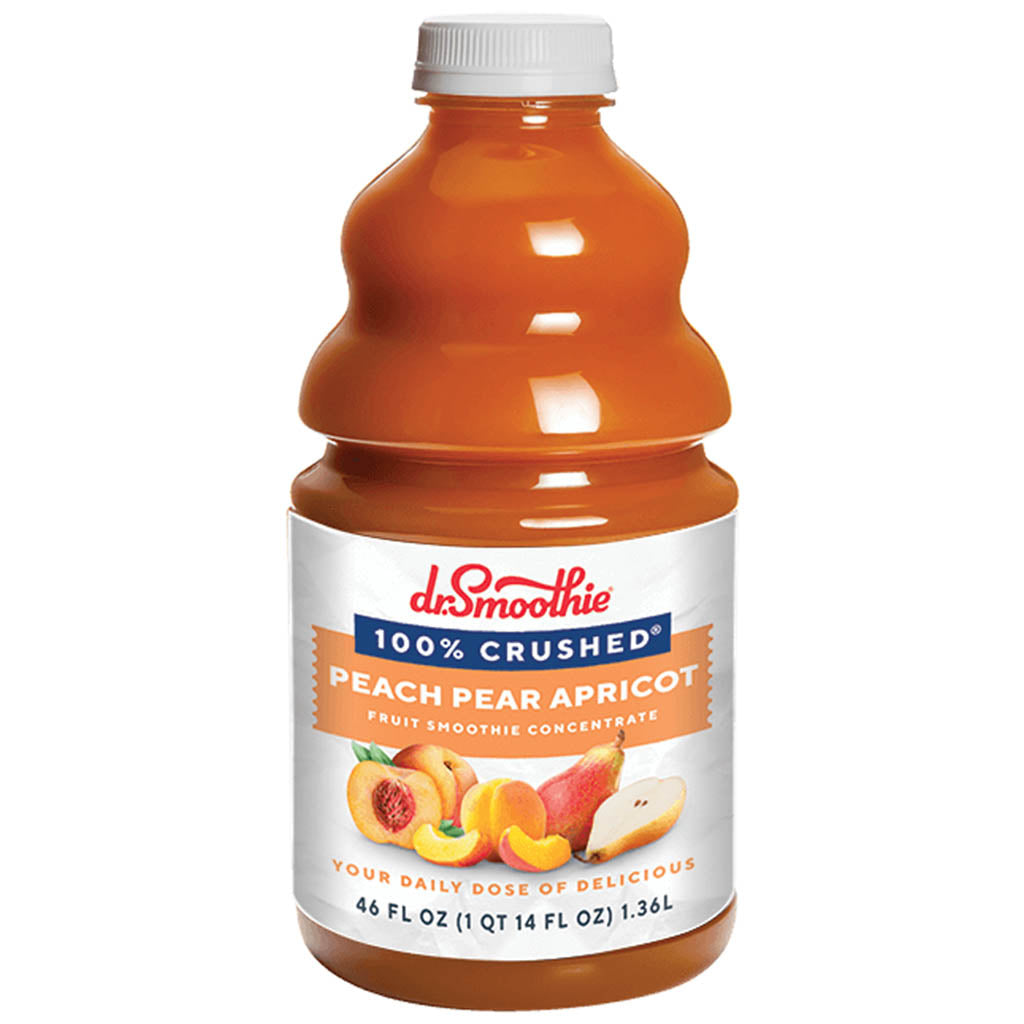 Dr. Smoothie: 100% Crushed Fruit Smoothie Concentrate: Peach Pear Apricot